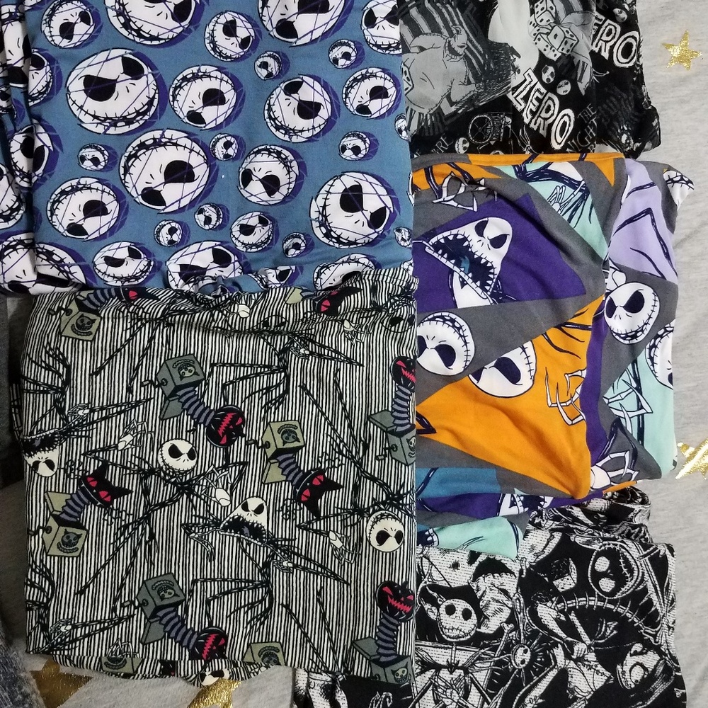 5 pairs of TC2 LuLaRoe leggings Jack Skellington